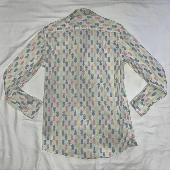 APT.9 Premier Flex Men’s Pineapple Print Button Shirt M - Picture 4 of 14